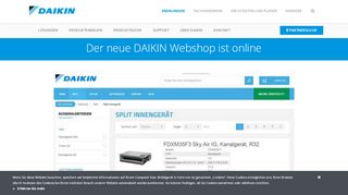 
                            3. Der neue DAIKIN Webshop ist online | Daikin