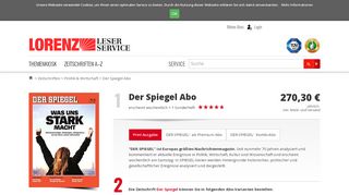 
                            7. Der Spiegel Abo - hier günstig und sicher abonnieren