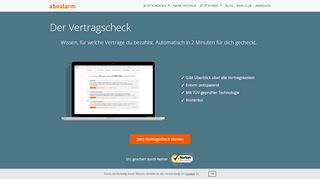 
                            2. Der Vertragscheck - Überblick über deine ... - Aboalarm