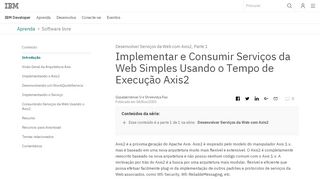 
                            7. Desenvolver Serviços da Web com Axis2, Parte 1 ...