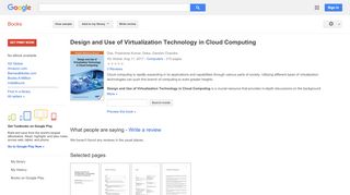 
                            4. Design and Use of Virtualization Technology in Cloud Computing - Google Books Result