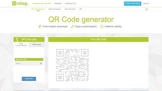 
                            9. Design QR Code generator - Free - Unitag