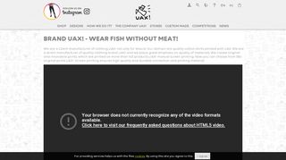 
                            5. Designer clothes UAX! - Wear fish without meat! | UAX.cz