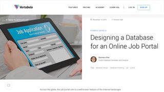 
                            3. Designing a Database for an Online Job Portal - Vertabelo