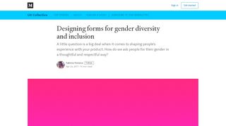 
                            3. Designing forms for gender diversity and inclusion - UX ...