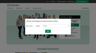 
                            3. desjardins.com - Services financiers pour particuliers et ...