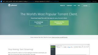 
                            3. Desktop - μTorrent® (uTorrent) - a (very) tiny BitTorrent client