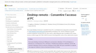 
                            7. Desktop remoto - Consentire l'accesso al PC | …