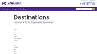 
                            2. Destination Travel & Tour Information - G Adventures