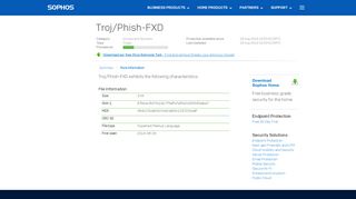 
                            6. Detailed Analysis - Troj/Phish-FXD - Viruses and Spyware - Advanced ...