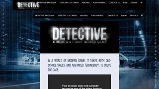 
                            2. Detective: A Modern Crime Board Game Official Homepage