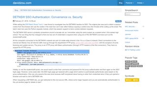 
                            9. DETNSW SSO Authentication: Convenience vs. Security | davidzou.com