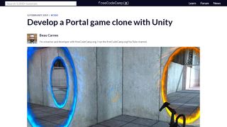 
                            8. Develop a Portal game clone with Unity - freeCodeCamp