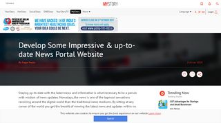 
                            1. Develop Some Impressive & up-to-date News Portal Website - YourStory