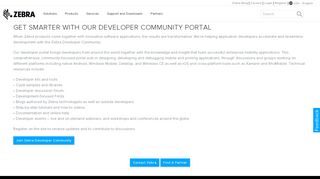 
                            5. Developer Community Portal | Zebra