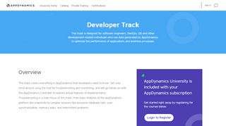 
                            7. Developer Track | University | AppDynamics