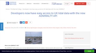 
                            6. Developers now have easy access to UK tidal data with the new ...