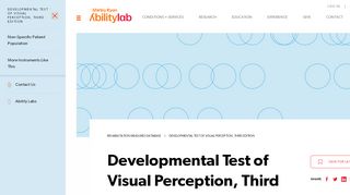 
                            9. Developmental Test of Visual Perception, Third …