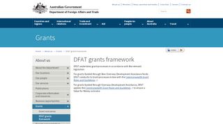 
                            2. DFAT grants framework - Department of Foreign Affairs and ...