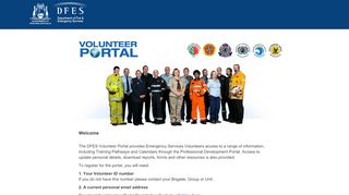 
                            8. DFES Volunteer Portal