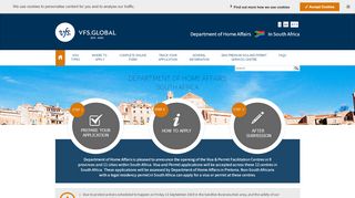 
                            10. DHA Visa Information - South Africa - Home Page - VFS Global