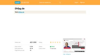 
                            8. Dhfpg.de: dhfpg.de - Easy Counter
