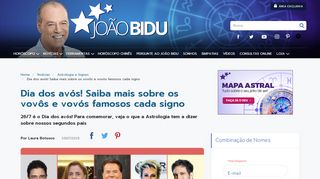 
                            5. Dia dos avós: conheça o avô e a avó famosos de cada signo