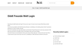 
                            2. Diddl Freunde Welt Login - Sign In to Account in One Click