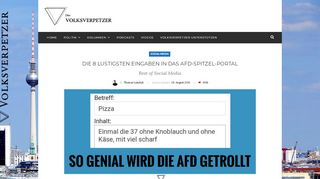 
                            2. Die 8 lustigsten Eingaben in das AfD-Spitzel-Portal - Volksverpetzer