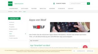 
                            5. Die Apps von WOLF - BayWa Haustechnik GmbH