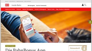 
                            7. Die BahnBonus App | DB Inside Bahn