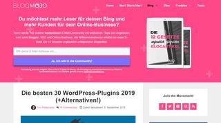 
                            3. Die besten 30 WordPress-Plugins 2019 (+Alternativen!)