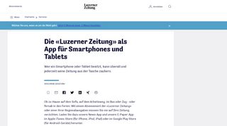 
                            4. Die «Luzerner Zeitung» als App für Smartphones und Tablets ...