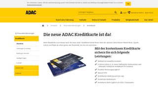 
                            8. Die neue ADAC Kreditkarte: Für jede Lebenslage