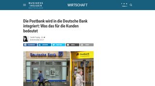 
                            7. Die Postbank wird in die Deutsche Bank integriert: Was das ...