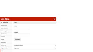 
                            3. Die Tipp-Kicker Tippspiel - Login | kicktipp
