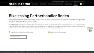 
                            8. Dienstrad-Händler finden | Bikeleasing Service