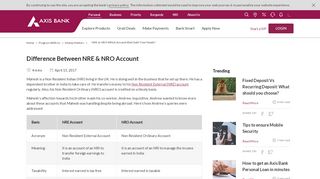 
                            9. Difference Between NRO and NRE - Axis Bank