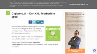 
                            8. Digistore24 - XXL Testbericht mit allen Infos (2019)