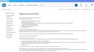 
                            2. Digital Account - Kroger