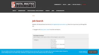 
                            4. Digital Analytics Association Job Board