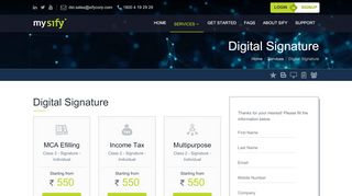 
                            3. Digital Certificate - business.sify.com