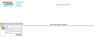 
                            7. Digital Certificate Login
