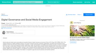 
                            8. Digital Governance and Social Media Engagement | Tobias ...