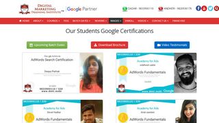 
                            9. Digital Marketing Course Student Google ... - …