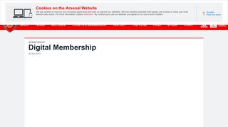 
                            1. Digital Membership | Membership | News | Arsenal.com