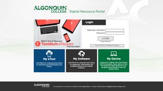 
                            3. Digital Resource Portal - Algonquin College