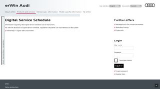 
                            1. Digital Service Schedule - erwin.audi.com