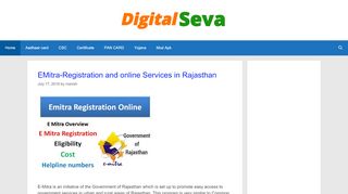 
                            2. Digital Seva - Apna CSC Digital Seva complete information