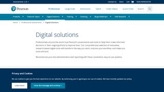 
                            5. Digital Solutions - pearsonassessments.com